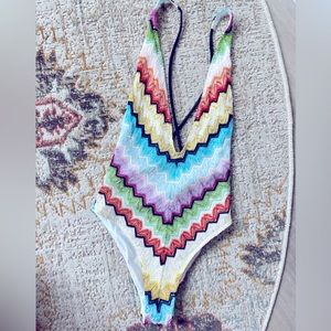 Zigzag One-Piece Swimsuit
MISSONI— like new -